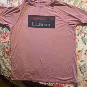 L.L. Bean Men's Lavender Tee Size Large